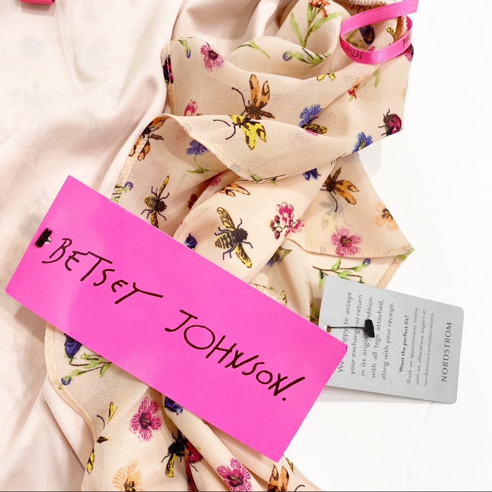 Floral Ruffle Wrap Dress - Blush Pink - Picture 8 of 8
